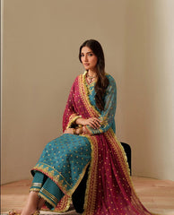 Alizeh Fluer Emb Printed Chiffon-CH-2192