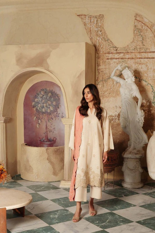 Sahar Embroidered Khaddar - Munaf Textile