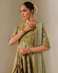 Alizeh Fluer Emb Printed Chiffon-CH-2195