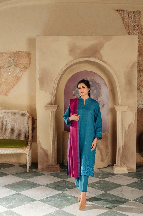 Sahar Embroidered Khaddar - Munaf Textile