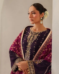 Alizeh Fluer Emb Printed Chiffon-CH-2196