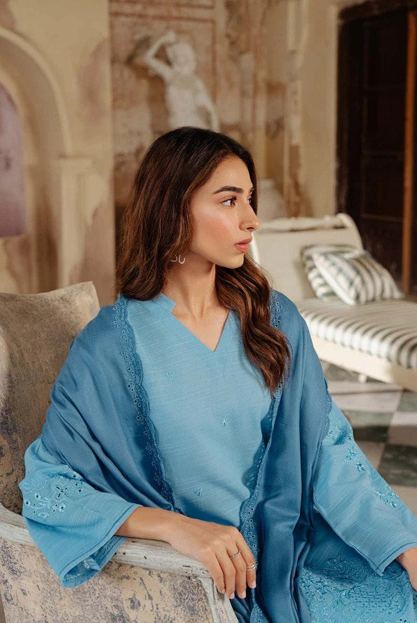 Sahar Embroidered Khaddar - Munaf Textile