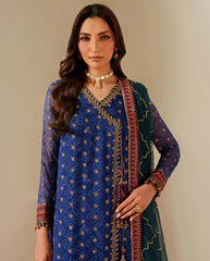 Alizeh Fluer Emb Printed Chiffon-CH-2198