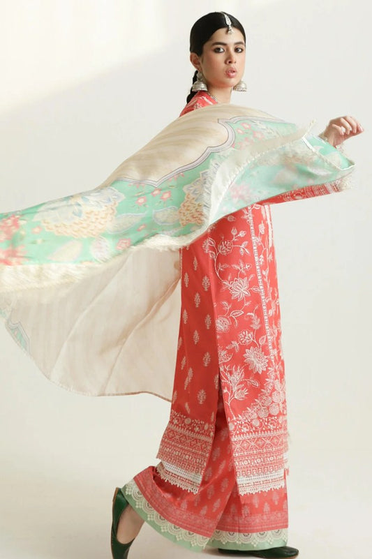 Zara Shahjahan Luxury Lawn-MAHI-1A