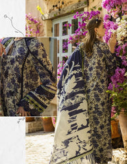 Elaf Print Chikankari Lawn-ELK-01A