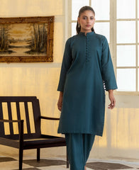 ManahilLakhani Solid Jacquard RTW-01 Green