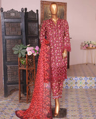 Sun Tex Stitched LaserKaari Lawn-D01