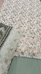 Riwayat Emb Lawn Chiffon Dupatta-D01