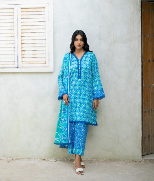 Regali Stella Stitched 03 Pcs Lawn-D01