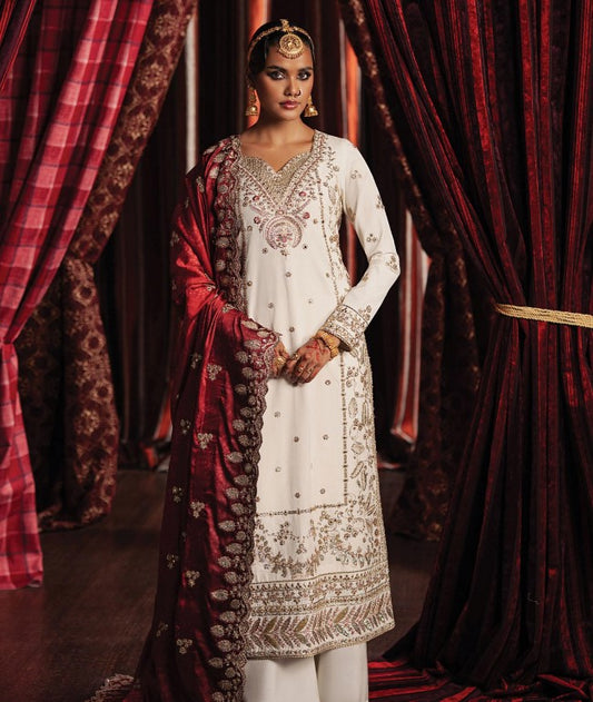 Afrozeh Divani Silk Edit-D01 Khuld