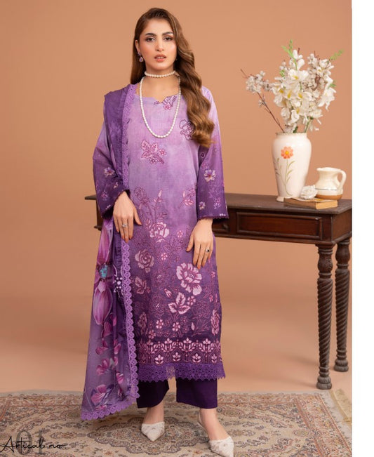 Hadia Rohana Luxury Emb Lawn-D01