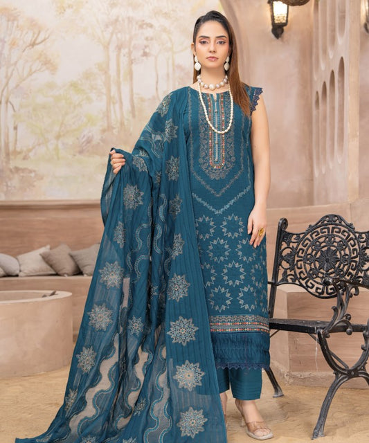 Alif Emb Fancyy Lawn-D01