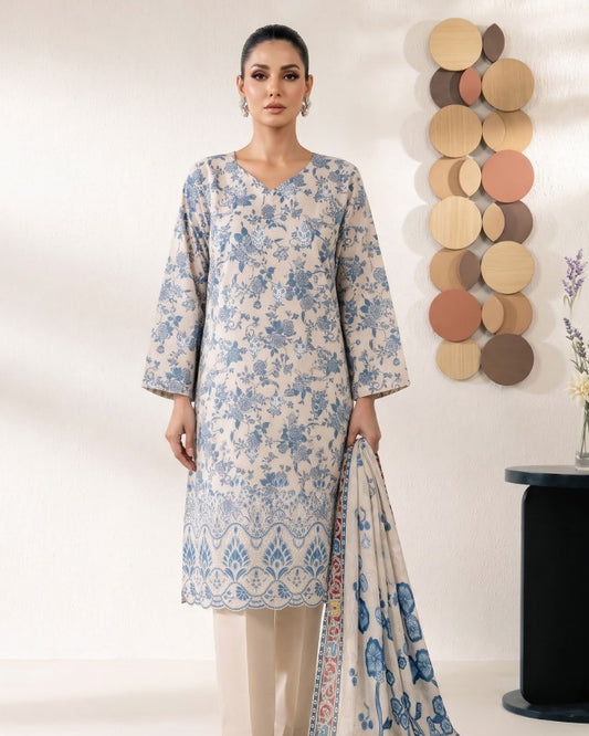 Sumbul Emb Printed Cotton-D01