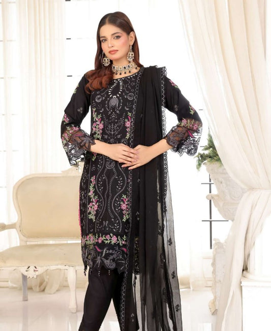 Payal Stitched Emb Fancy Lawn-D01