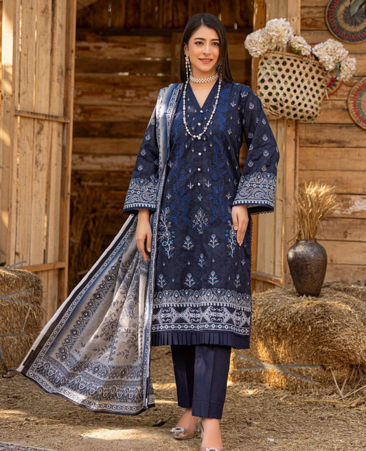 Abisha Jasmine Emb Lawn-D01