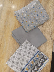 Vichar 03Pcs Washnwear Lawn-D01