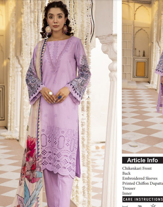 Johra Khalwat Chikankari Lawn-JH-865