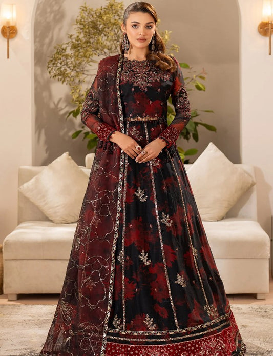 Alizeh Fluer Emb Printed Chiffon-CH-2191