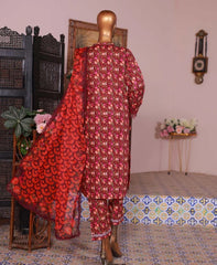 Sun Tex Stitched LaserKaari Lawn-D01