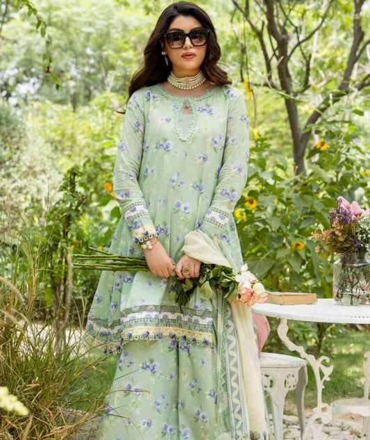 Elaf Prints With Chiffon Dupatta-D02B