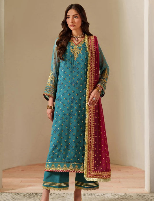 Alizeh Fluer Emb Printed Chiffon-CH-2192