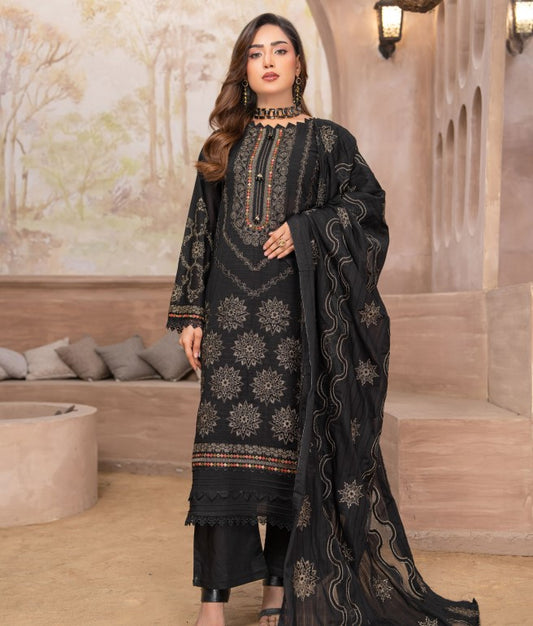 Alif Emb Fancyy Lawn-D02