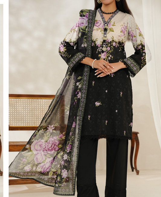 Aizal Ready To Wear 03Pcs Lawn-D649