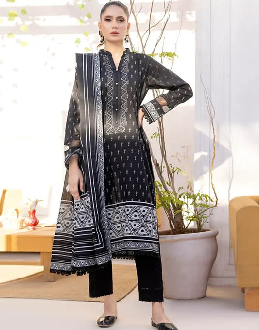 Regalia Textile Black & White-D02