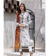 Regalia Stitched Jacquard Cambric-D02