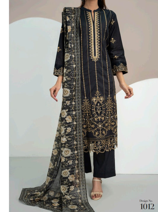 VS Anmol Emb Cambric-D1012