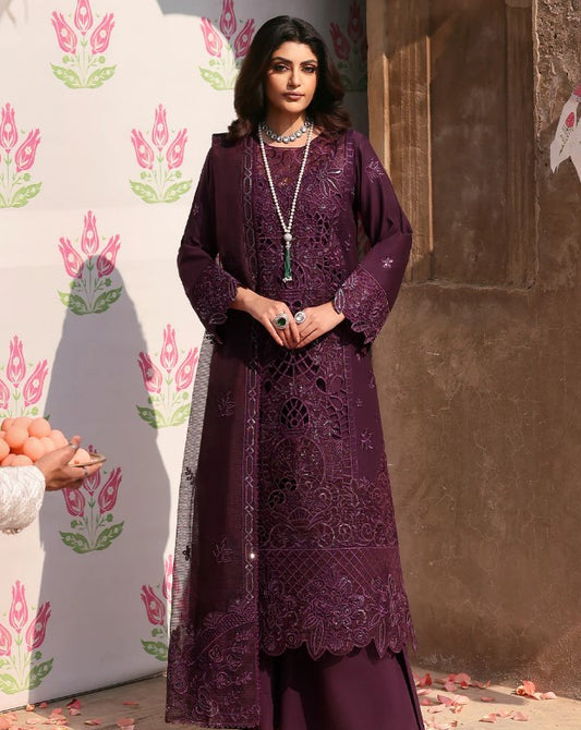 Mahnur Husn E Jahan Luxury Lawn-D02