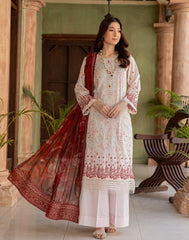 Abisha White Series Emb Lawn-D02