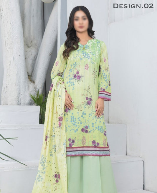 Fantak Silsila Printed Lawn-D02