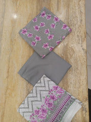 Vichar 03Pcs Washnwear Lawn-D02