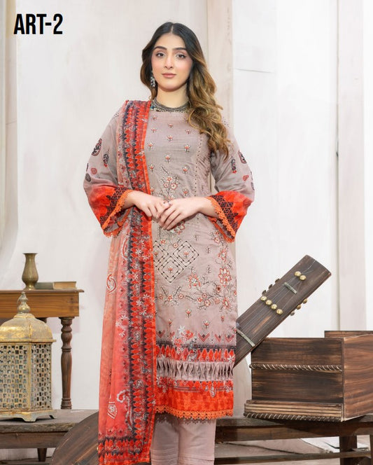 Chashni Emb Lawn-D02