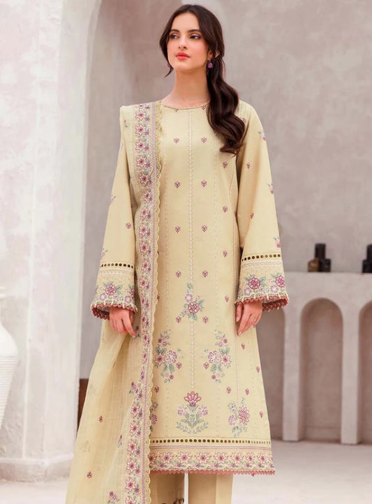 Farasha Bahaar Emb Lawn-D02