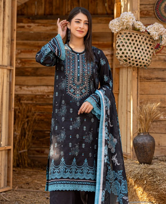 Abisha Jasmine Emb Lawn-D02