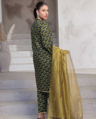 Saphron Stitched Prinkari Lawn-D02