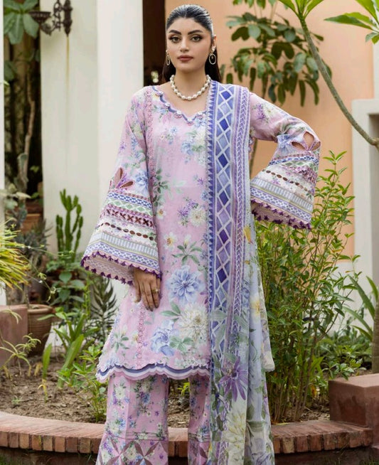 Elaf Prints With Chiffon Dupatta-D03A