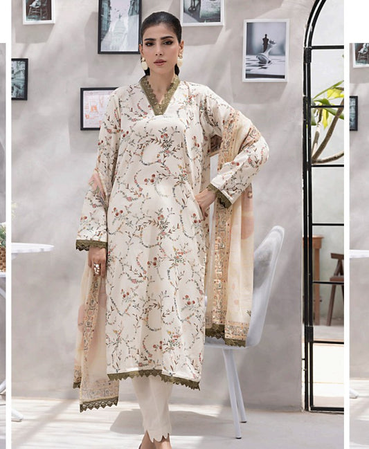 Regalia Stitched Jacquard Cambric-D03