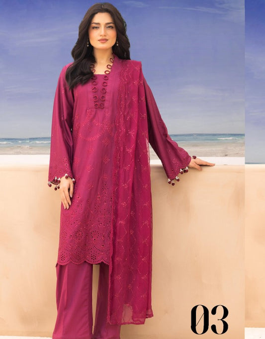 Aalaya Azure Emb Lawn-D03