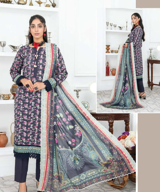 Rang Rani Printed Emb Lawn-D03