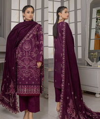 Alara Emb Zari Dhanak -D03