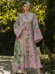 Elaf Print Chikankari Lawn-ELK-03B