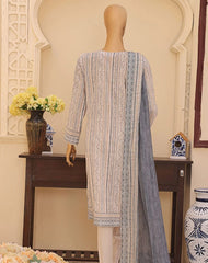 HZ Mehak Printed Emb Lawn-MEC-502