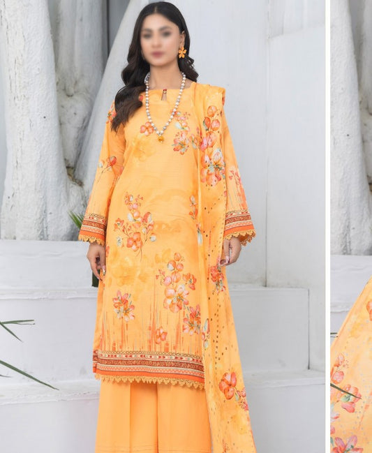 Fantak Silsila Printed Lawn-D03