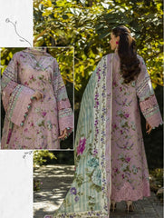 Elaf Print Chikankari Lawn-ELK-03B