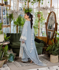 E Craft Chikankari Chiffon Dupatt-EEC-3B