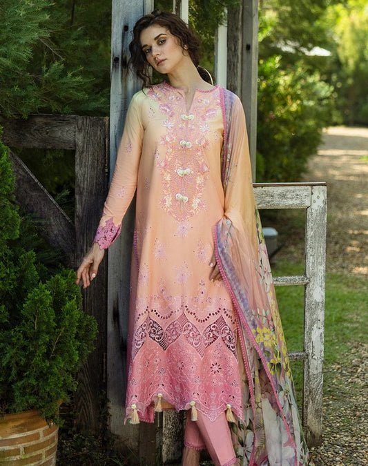 Mushq Solace Ombre Chikankari-D04