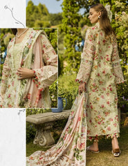 Elaf Print Chikankari Lawn-ELK-04A